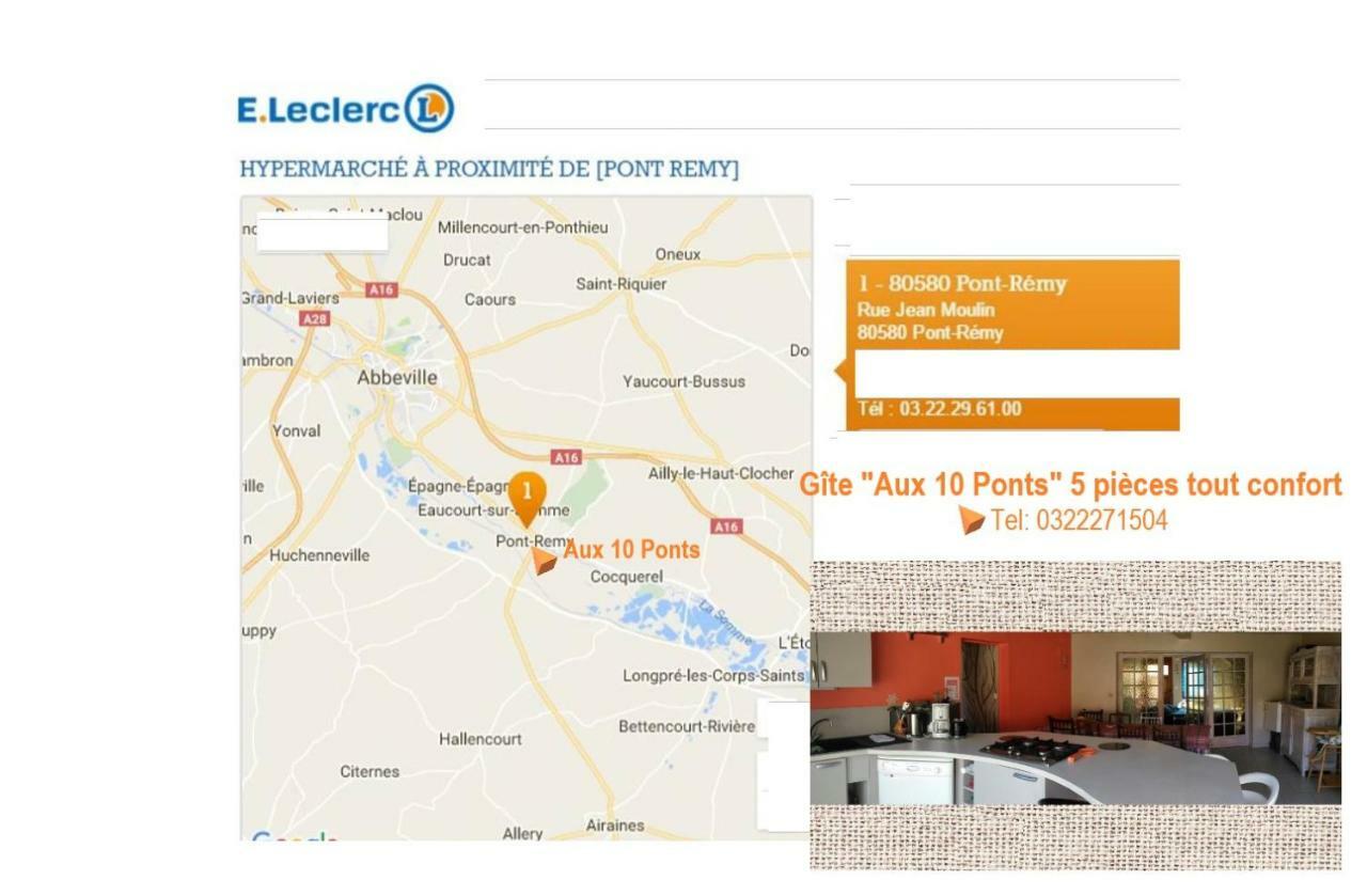 Ferienhaus Aux 10 Ponts - Aux Abords Du Fleuve La Somme - La A 30 Min - La Nuit Pour 6 Voyageurs Pont-Rémy